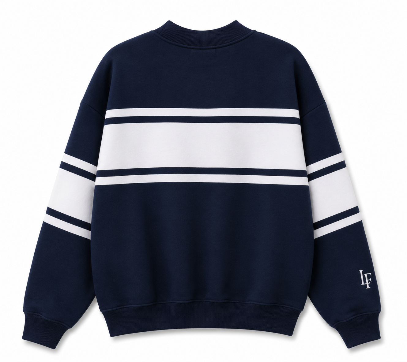 Classic Navy Script Mockneck