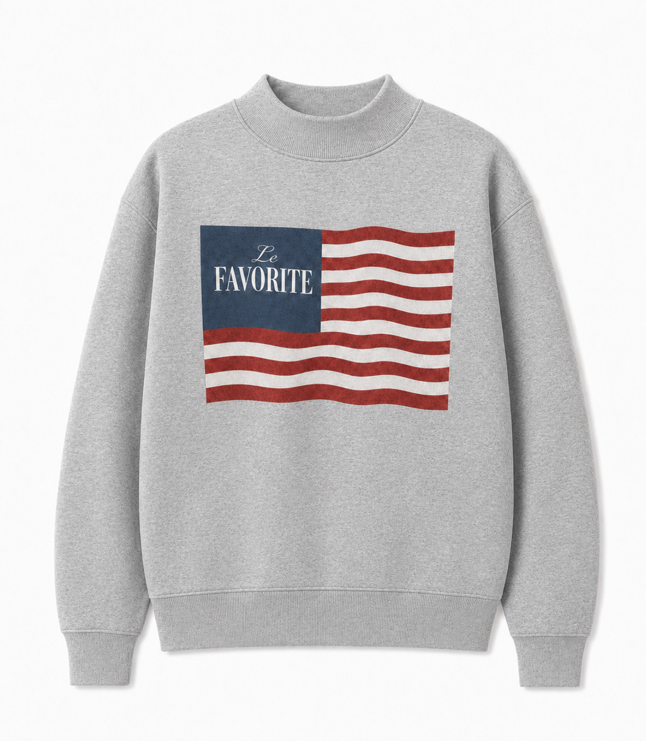 Le Favorite Flag Mockneck
